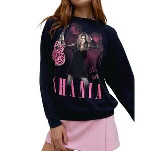 DAYDREAMER Shania Twain Textured Leopard Guitar Vintage Sweatshirt - Small NWOT